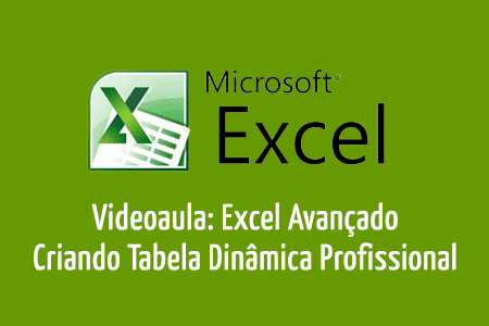 Videoaula: Excel Avanado - Criando Tabela Dinmica Profissional